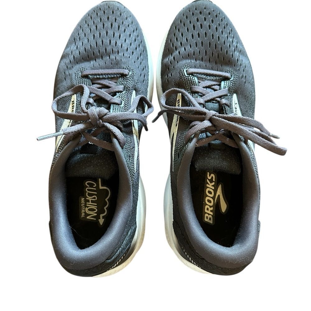 Brooks Men's Ghost 16 2E  Black/Gray/White Running Shoes Size 10 - Picture 5 of 9